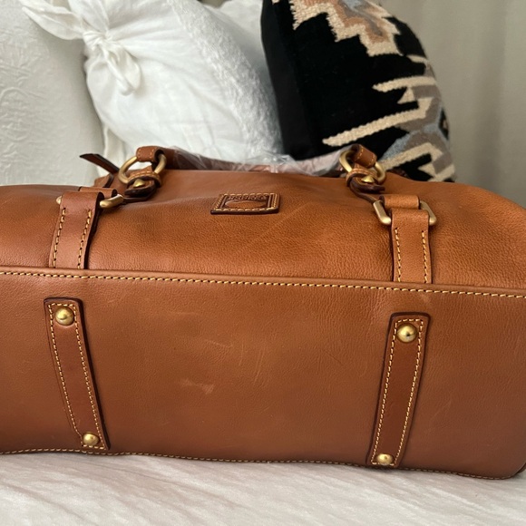 Dooney & Bourke Large Florentine Satchel Natural - Picture 8 of 13